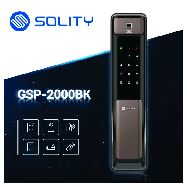 Khóa Cửa Vân Tay Solity GSP-2000BK BZ