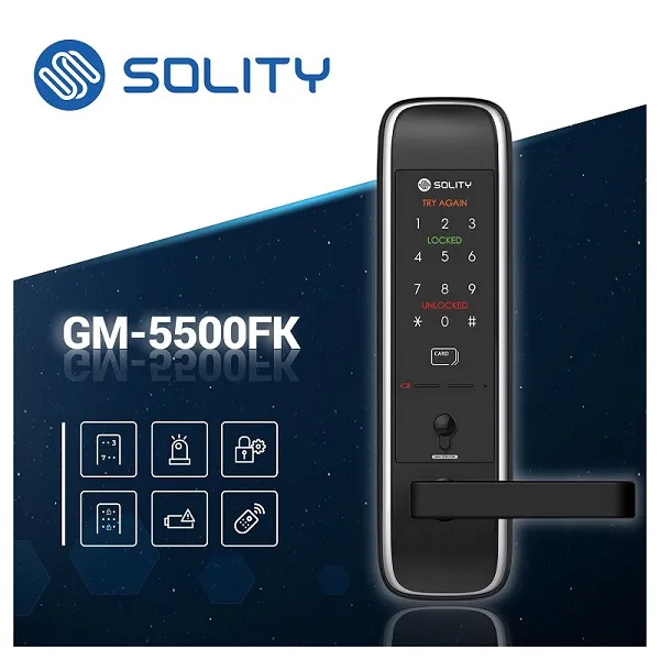 Khóa Cửa Điện Tử Solity GM-5500FK
