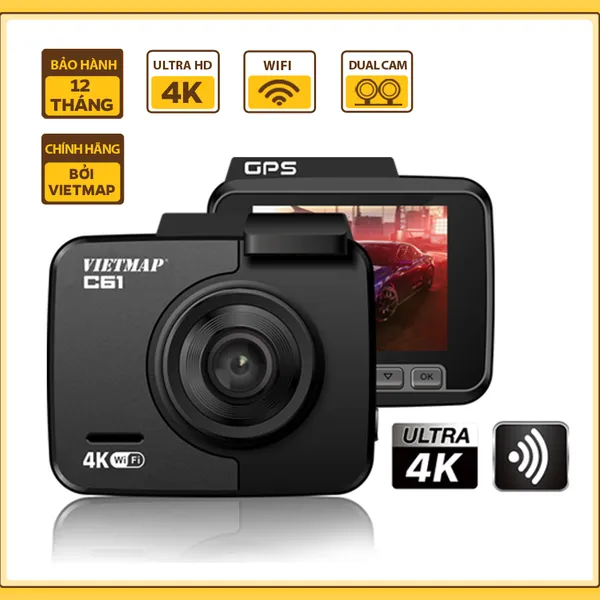 Camera hành trình Vietmap C61 Ultra HD 4K