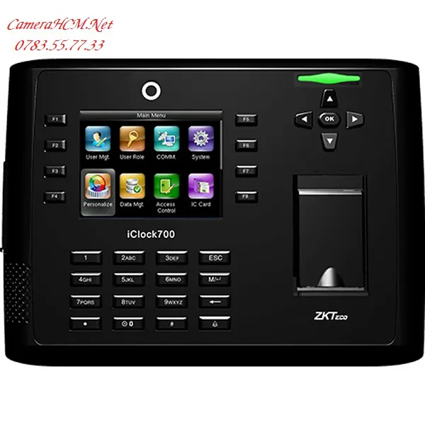 Máy chấm công vân tay và thẻ ZKTeco Iclock 700