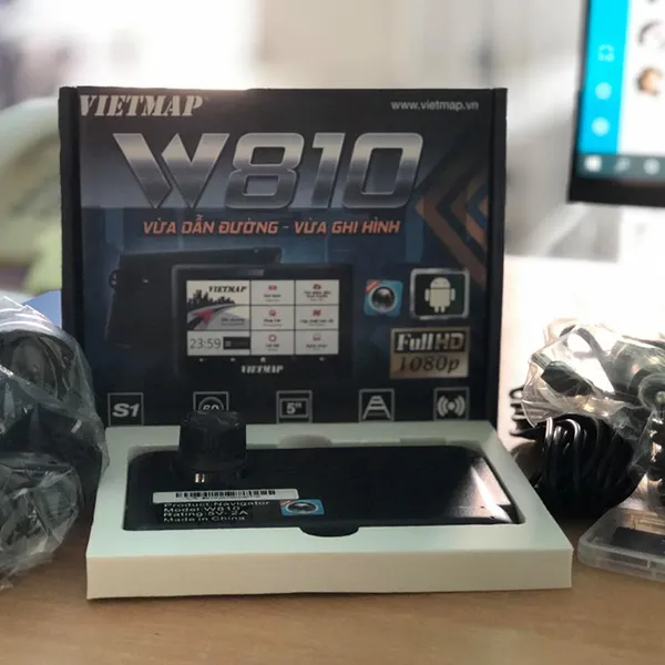 Camera hành trình W810 vừa dẫn đường vừa ghi hình Full HD 1080P