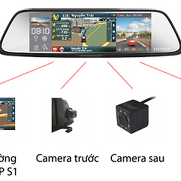 Camera hành trình Vietmap G79 vừa dẫn đường vừa ghi hình 2 kênh HD 1080P/VGA