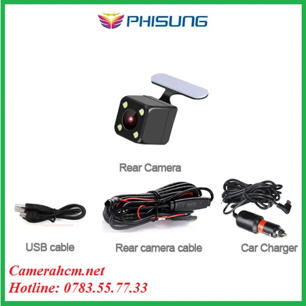 Camera Phisung C08 3G Màn Gương 7 "Android 5.0 GPS dvr xe video recorder Bluetooth WIFI Dual Lens gương chiếu hậu Dash Cam