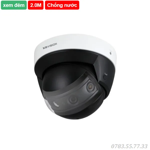 Camera IP Dome 360º hồng ngoại 2.0 Megapixel KBVISION KX-2404MNL
