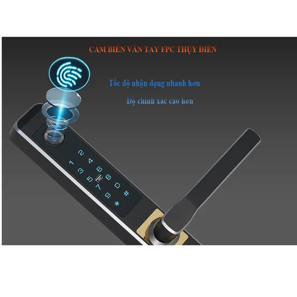 Khóa Vân Tay Cửa Nhôm Capsule D2