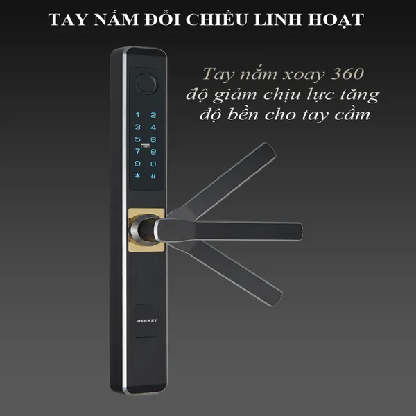 Khóa Vân Tay Cửa Nhôm Capsule D2