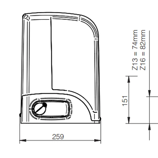 Motor Cổng Lùa DEA Livi6 24V Tải Trọng 600Kg