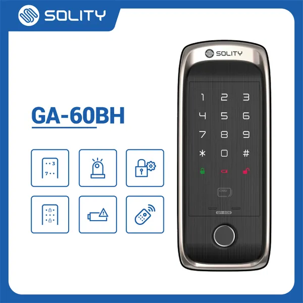 Khóa Cửa Vân Tay Solity GA-60BH Cửa Lùa