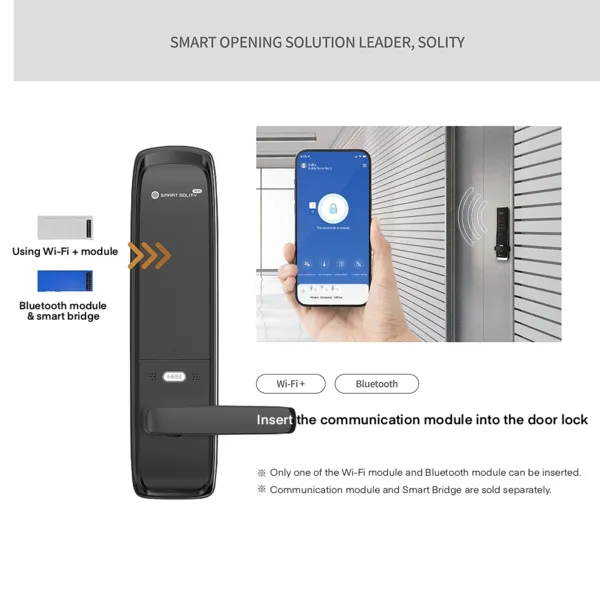 Khoá Cửa Vân Tay Solity GM-7000BK