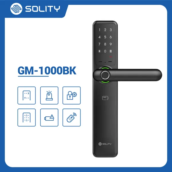 Khóa Cửa Vân Tay Solity GM-1000BK