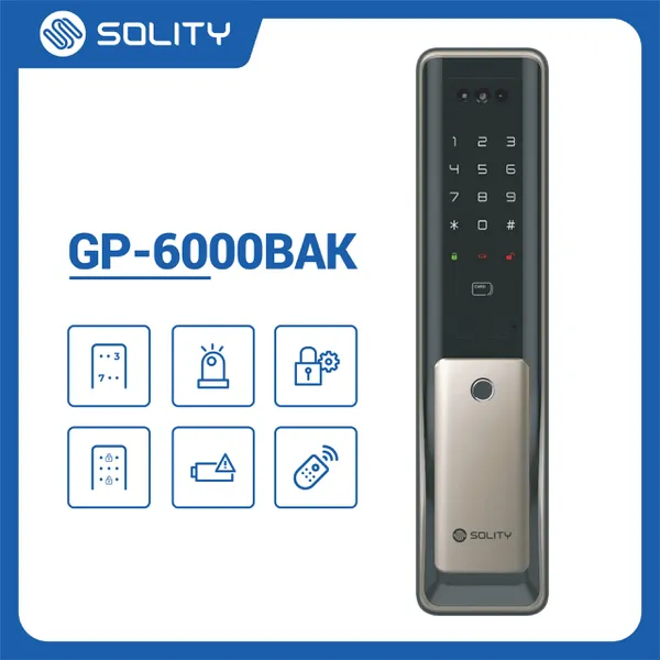 Khóa Cửa Thông Minh Solity GP-6000BAK FaceID