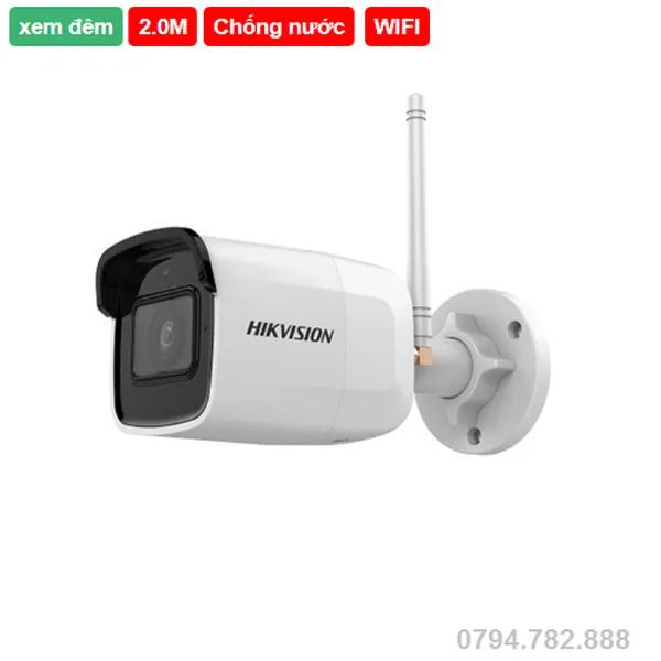 Camera Wifi Ip Hikvision DS-2CD2021G1-IW 1080p F4mm