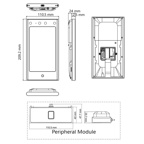 Máy chấm công khuôn mặt Hikvision DS-K1T673