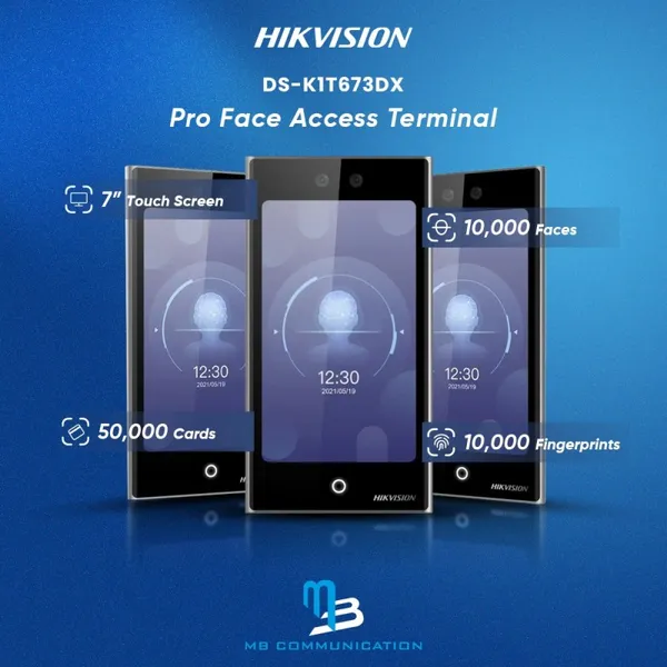 Máy chấm công khuôn mặt Hikvision DS-K1T673
