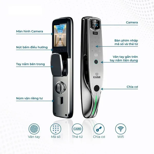 Khoá Nhận Diện Khuôn Mặt Kaimi KM16 F
