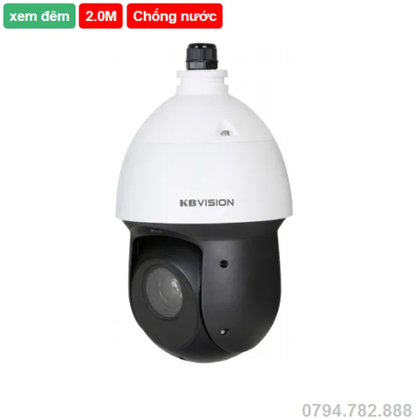 Camera Ip Kbvision KX-2008ePN 2.0 Megapixel, Zoom 25X, 6 Led IR 100m, PTZ, Alarm, Micro SD ,Âm thanh 2 chiều