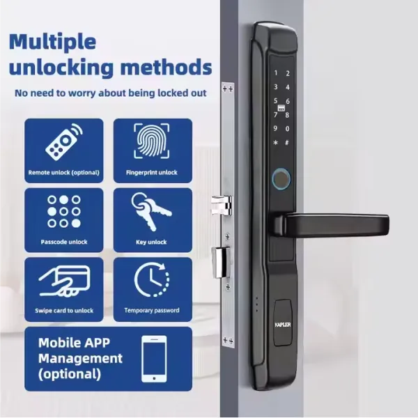 Khóa Vân Tay Cửa Nhôm Kapler KL-218BL