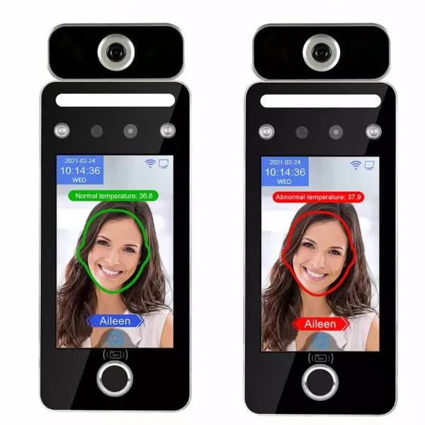 Máy Chấm Công Nhận Diện Khuôn Mặt Kết Hợp Đo Thân Nhiệt Ronald Jack AI09TF