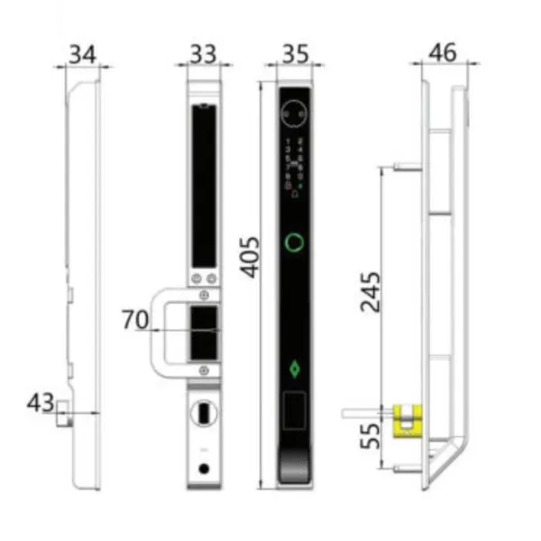 Khoá Nhận Diện Khuôn Mặt Kaimi NF02 FaceID