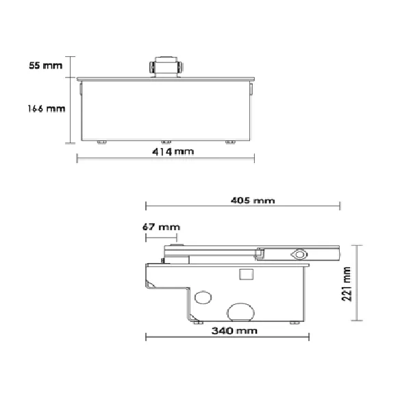 Cổng Tự Động Âm Sàn Roger R21/351 230V 800Kg