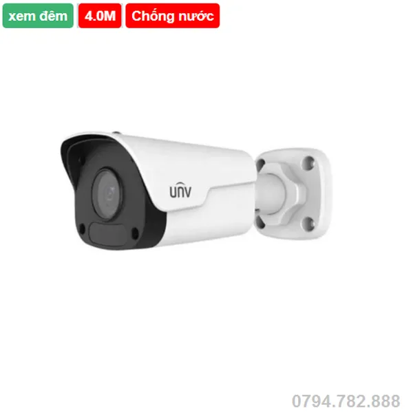 Camera Uniview IPC2124LR3-PF40(60)M-D 4.0 Megapixel, hồng ngoại 30m, chuẩn H265