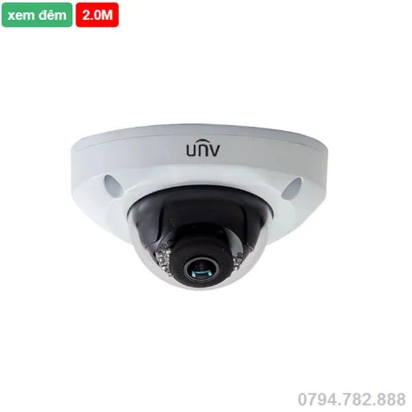 Camera Uniview IPC312SR-VPF28-C 2.0 Megapixel, hồng ngoại 15m, chuẩn H265