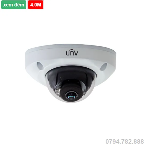 Camera Uniview IPC314SR-DVPF28 4.0 Megapixel, hồng ngoại 15m, chuẩn H265, tích hợp mic