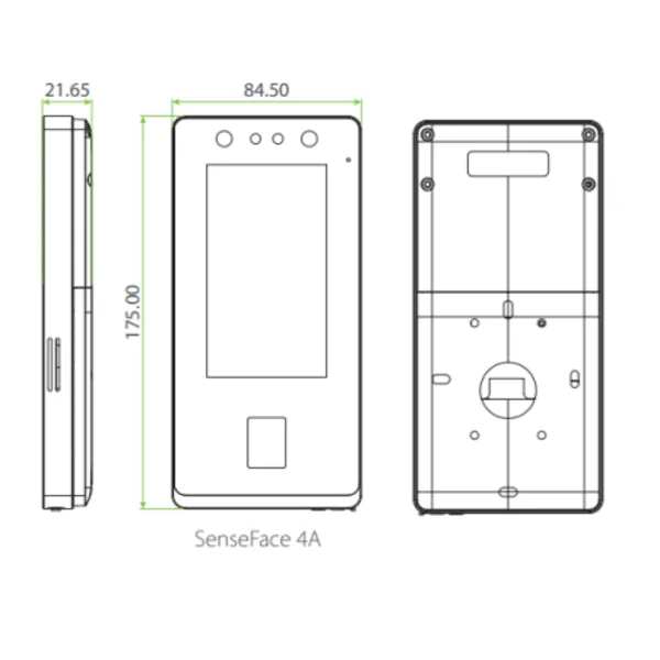Máy chấm công khuôn mặt ZKTeco SenseFace 4A
