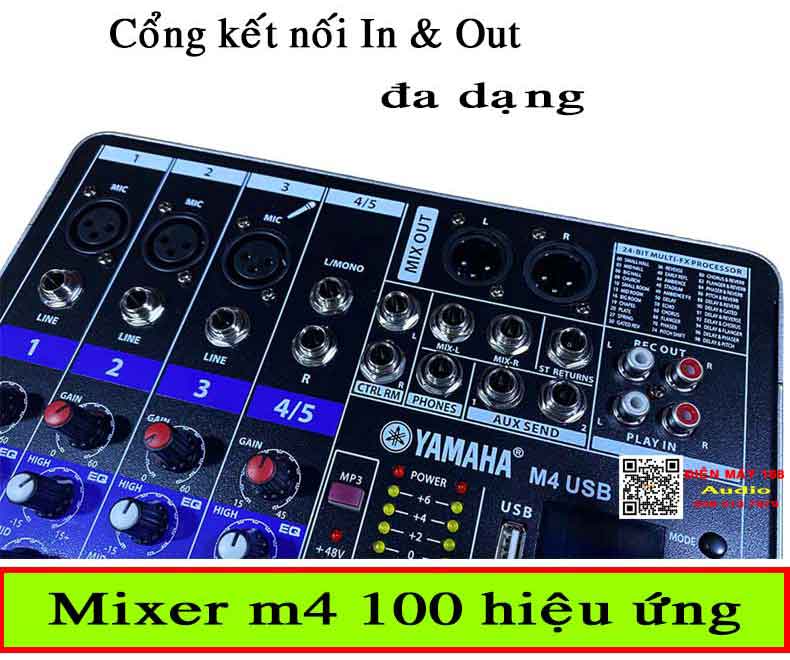 Hướng dẫn cân chỉnh Mixer Yamaha m4