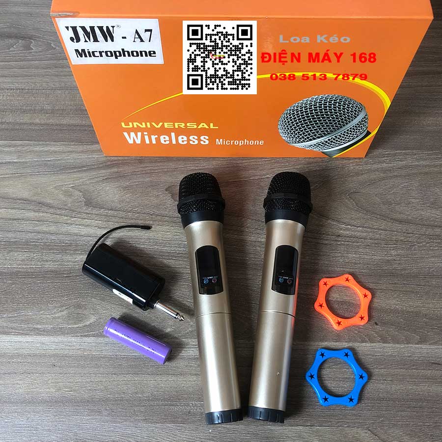 Micro Không dây đa năng hát hay JMW A7 cho loa kẹo kéo Giá chỉ có : 429k