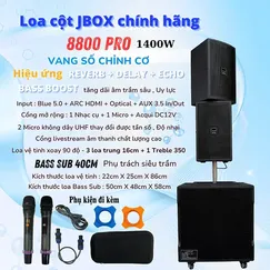 Loa cột karaoke công suất lớn Jbox 8800 Pro