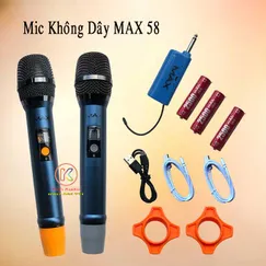 Micro không dây Max 56 pin sạc 2500mAh chính hãng.
