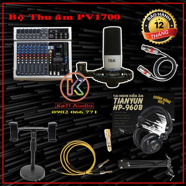 Bộ thu âm tại nhà PV1700 chất âm chuyên nghiệp | Kati Audio 