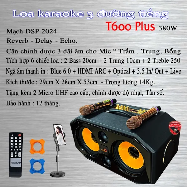 Loa karaoke hát hay giá rẻ T600 Plus