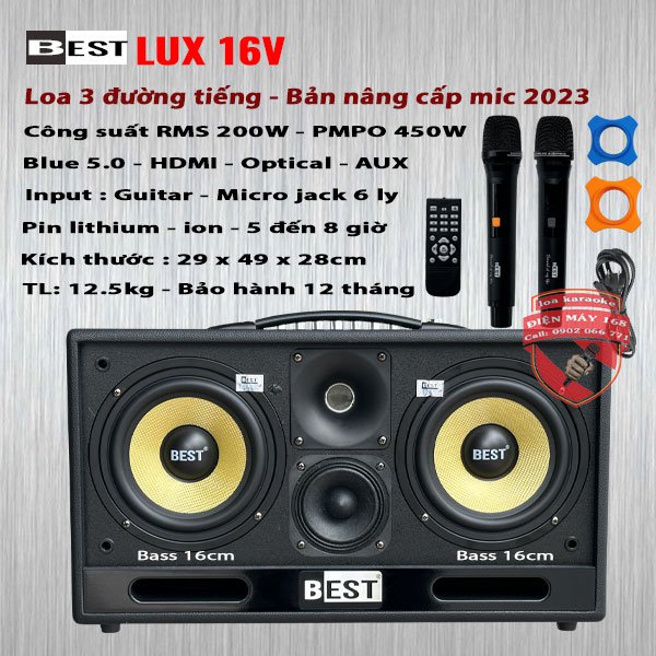 Loa Karaoke Mini Best Lux 16V - Âm Thanh Hoàn Hảo, Giá rẻ nhất