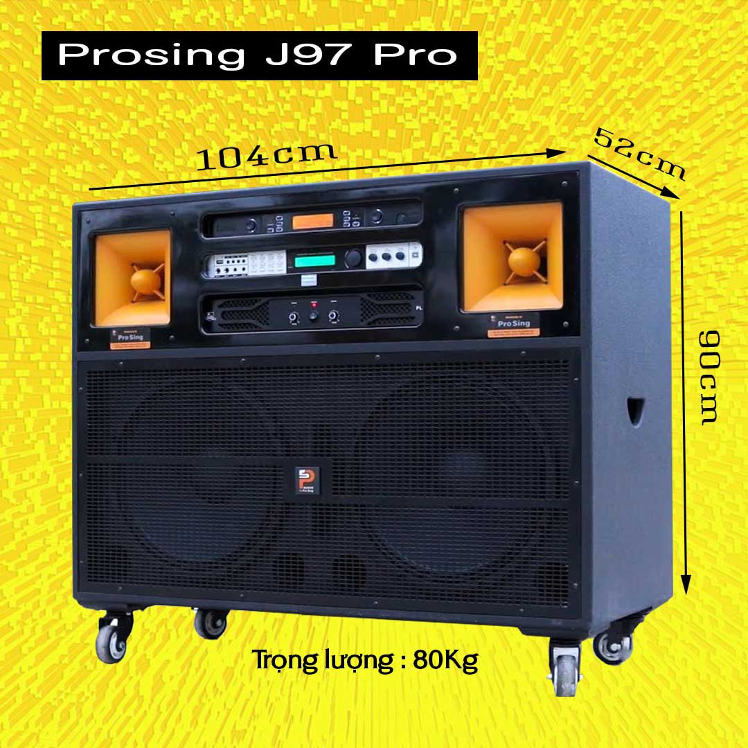 Loa kéo tủ Prosing J97 Pro chính hãng