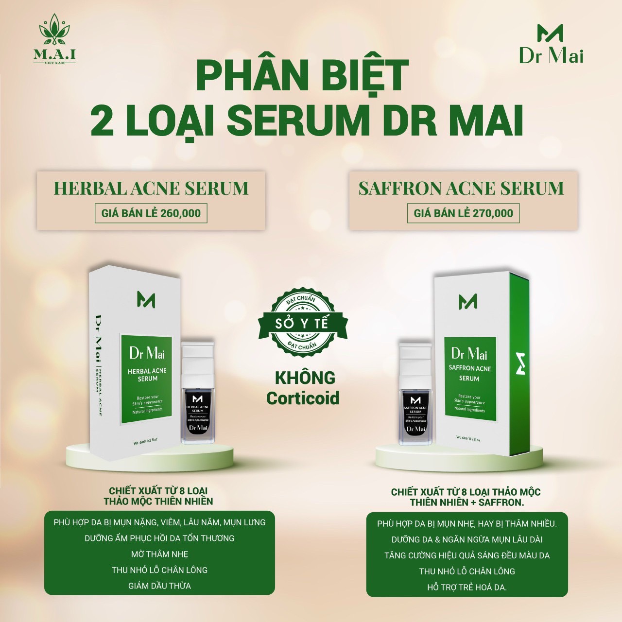 Dr Mai Chính Hãng M.A.I - Dược sĩ tư vấn 0902.906.357 - maivietnam.vn
