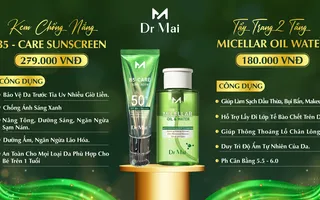 Kem chống nắng B5 Dr Mai và tẩy trang Dr Mai