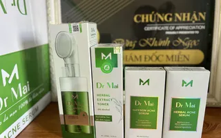 Combo Dr Mai Nguyên Chất, Dr Mai Mix,  srm Dr Mai và Toner date mới sx 8/2023
