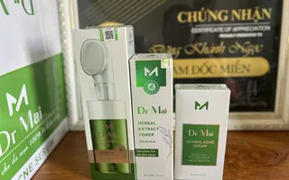 Combo Dr Mai Nguyên Chất, SRM Dr Mai và Toner date mới sx 8/2023