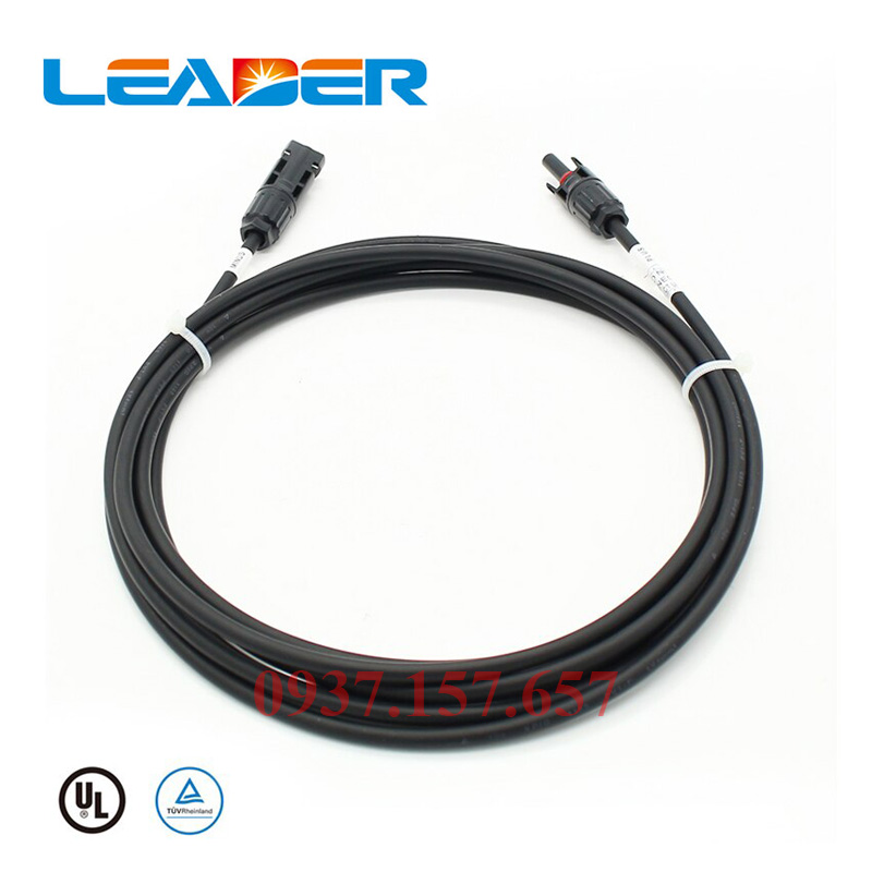 Dây cáp solar bấm sẵn đầu cos MC4 Dây cáp solar bấm sẵn đầu cos MC4