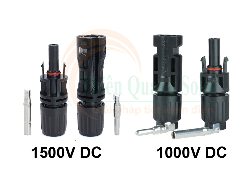 Cách phân biệt đầu nối MC4 1000V DC và Đầu nối MC4 1500V DC Cách phân biệt đầu nối MC4 1000V DC và Đầu nối MC4 1500V DC