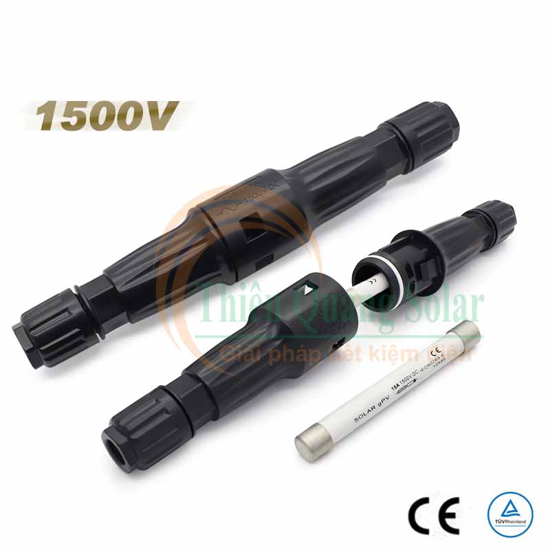 Jack MC4 có cầu chì 1500V Jack MC4 có cầu chì 1500V