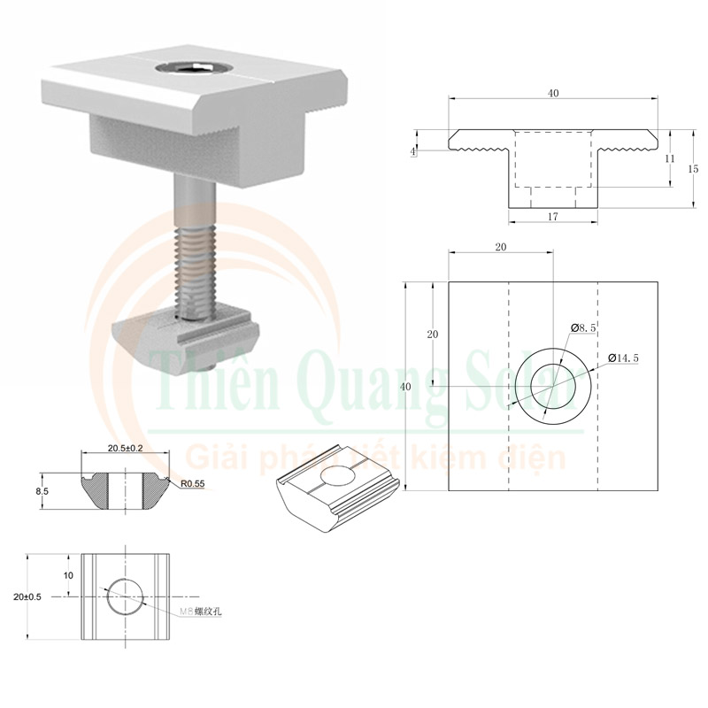 Kẹp tấm pin mặt trời Kẹp tấm pin mặt trời