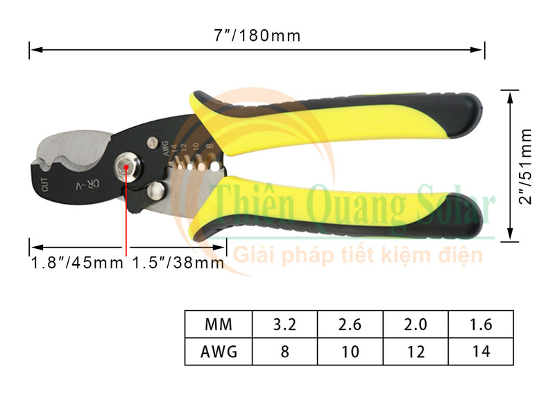 Kiềm cắt dây cáp điện Kiềm cắt dây cáp điện