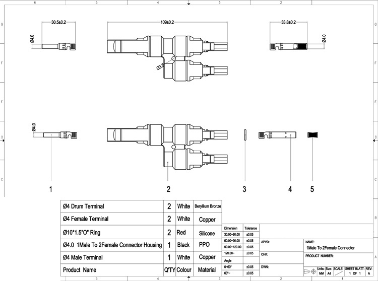 Đầu nối chữ T vào 2 ra 1 Đầu nối chữ T vào 2 ra 1