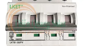 Cách đấu bắt cầu CB DC 1000V 4 cực