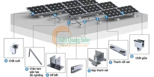 Cách lắp đặt pin năng lượng mặt trời trên mái bê tông