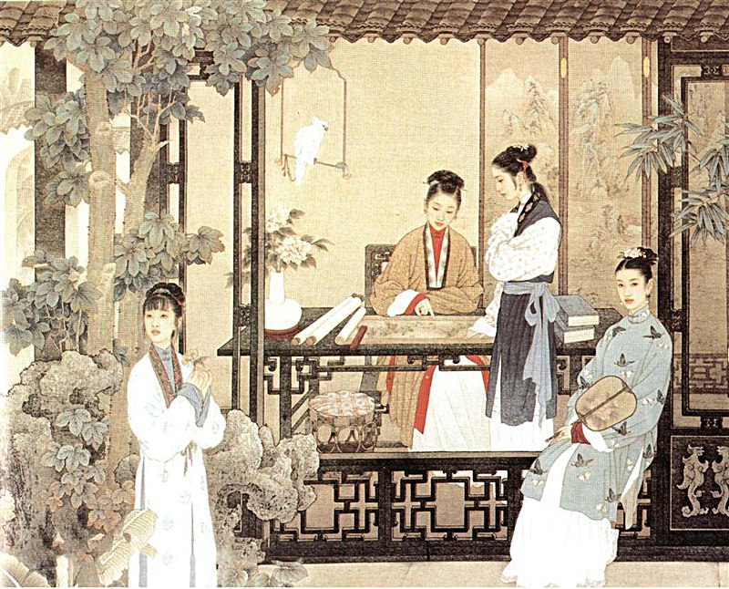 Đối thơ là thú vui tao nhã của các nam thanh nữ tú Trung Quốc từ xưa đến nay Đối thơ là thú vui tao nhã của các nam thanh nữ tú Trung Quốc từ xưa đến nay