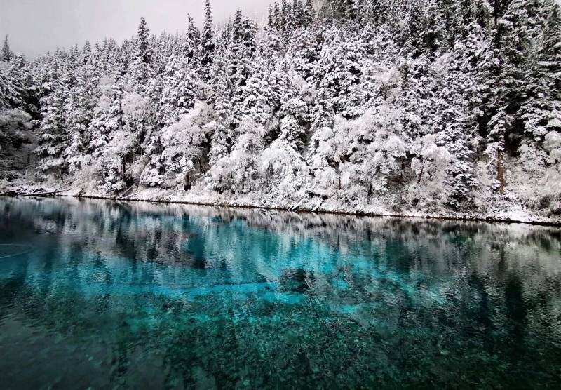 Hồ Trường Hải tĩnh lặng vào những ngày đông – đi du lịch Cửu Trại Câu Hồ Trường Hải tĩnh lặng vào những ngày đông – đi du lịch Cửu Trại Câu